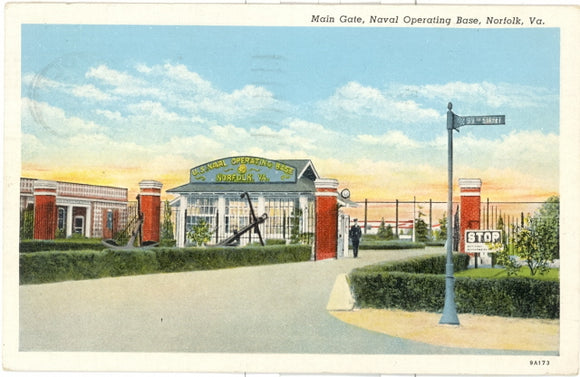 Main Gate, Naval Operating Base, Norfolk, VA - Carey's Emporium