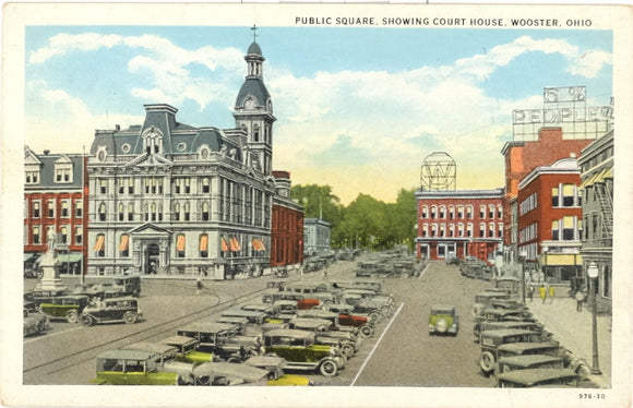 Public Square, Showing Court House, Wooster, OH - Carey's Emporium