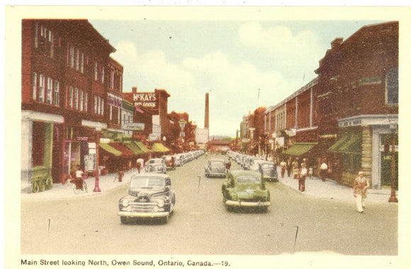 Main Street Looking North, Owen Sound, Ontario, Canada - Carey's Emporium