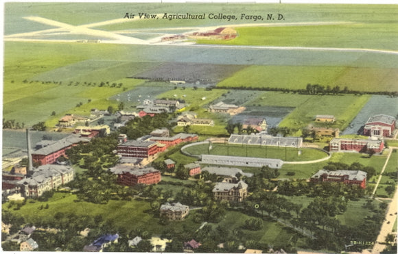 Air View, Agricultural College, Fargo, ND - Carey's Emporium