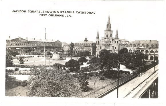 Jackson Square, Showing St. Louis Cathedral, New Orleans, LA - Carey's Emporium