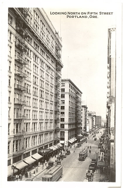 Looking North on Fifth Street, Portland, OR - Carey's Emporium