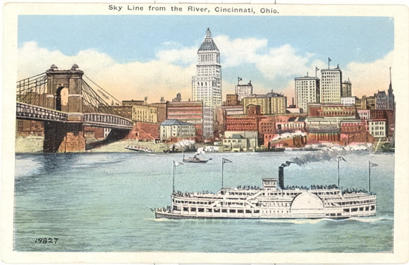 Sky Line From The River, Cincinnati, OH - Carey's Emporium
