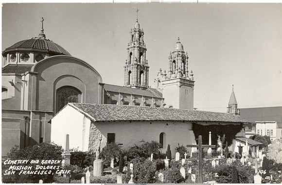 Cemetery and Garden, Mission Dolores, San Francisco, CA - Carey's Emporium