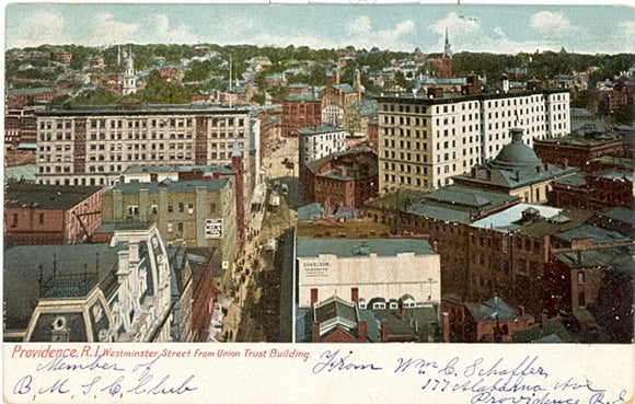 Westminster Street From Union Trust Building, Providence, RI - Carey's Emporium