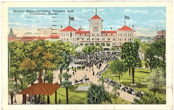 Windsor Hotel overlooking Hemming Park, Jacksonville, FL - Carey's Emporium