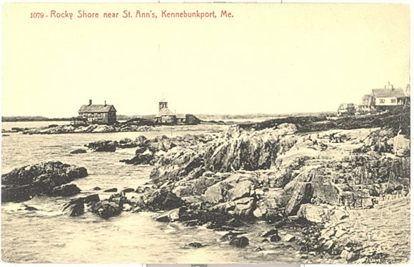 Rocky Shore near St. Ann's, Kennebunkport, ME - Carey's Emporium