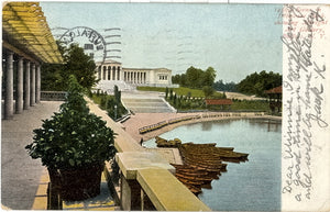 Scene in Delaware Park, Showing Albright Art Gallery, Buffalo, NY - Carey's Emporium