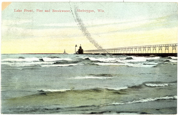 Lake Front, Pier and Breakwater, Sheboygan, WI - Carey's Emporium