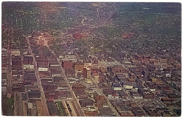 Aerial View, Downtown, St. Joseph, MO - Carey's Emporium