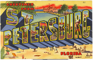 Greetings from St. Petersburg, FL Large Letter - Carey's Emporium