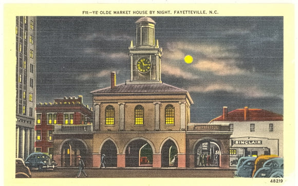 Ye Olde Market House by Night, Fayetteville, NC - Carey's Emporium