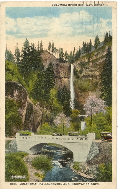 Multnomah Falls, Benson and Highway Bridges, Columbia River Highway, OR - Carey's Emporium