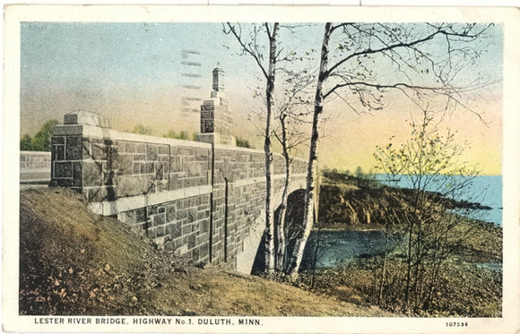 Lester River Bridge, Highway No. 1, Duluth, MN - Carey's Emporium