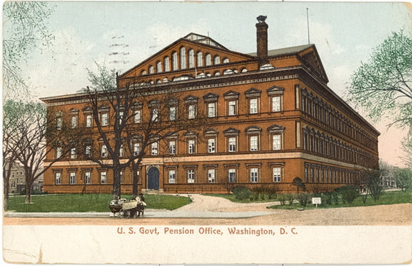 U. S. Govt, Pension Office, Washington, DC - Carey's Emporium