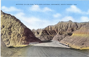 Entering Dillon Pass, Badlands National Monument, SD - Carey's Emporium