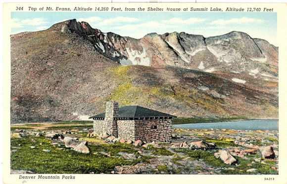 Mt. Evans from Summit Lake, Denver Mountain Parks, CO - Carey's Emporium