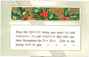 May This Yule-Tide Bring You Much Joy And Happiness - Carey's Emporium