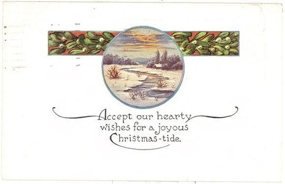 Accept Our Hearty Wishes For A Joyous Christmas-Tide - Carey's Emporium