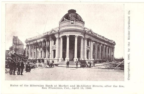 Earthquake, Hibernian Bank, San Francisco, CA - Carey's Emporium