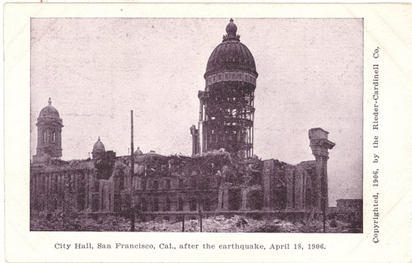 Earthquake, City Hall, San Francisco, CA - Carey's Emporium