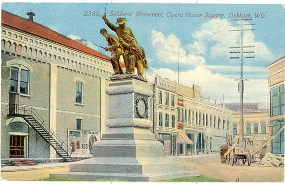 Soldiers' Monument, Opera House Square, Oshkosh, WI - Carey's Emporium