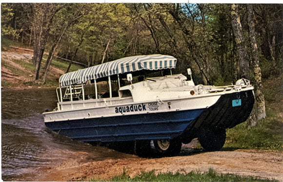 Aquaduck Cruise Tours, Leaving Mirror Lake, Dells Country, WI - Carey's Emporium