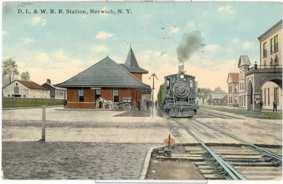 D. L. and W. R. R. Station, Norwich, NY - Carey's Emporium