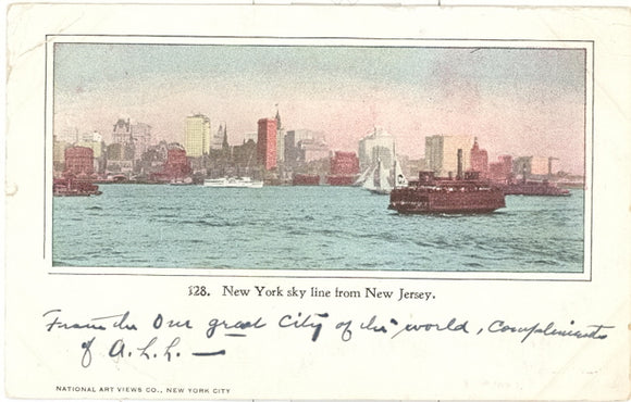 New York Skyline from New Jersey, New York City, NY - Carey's Emporium