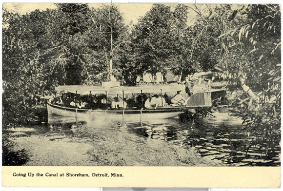 Going Up The Canal at Shoreham, Detroit, MN - Carey's Emporium