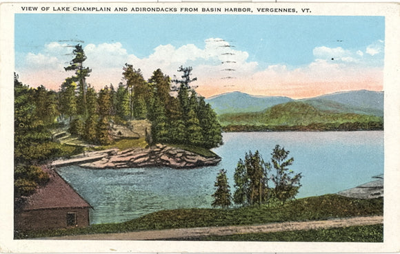 View of Lake Champlain and Adirondacks from Basin Harbor, Vergennes, VT - Carey's Emporium