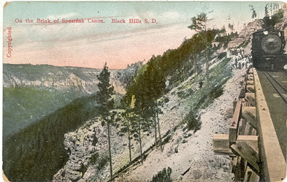 On The Brink of Spearfish Canon, Black Hills, SD - Carey's Emporium