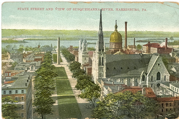 State Street and View of Susquehanna River, Harrisburg, PA - Carey's Emporium