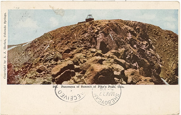 Panorama of Summit of Pike's Peak, CO - Carey's Emporium