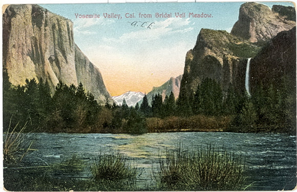 Yosemite Valley, Cal. from Bridal Veil Meadow, Yosemite National Park - Carey's Emporium