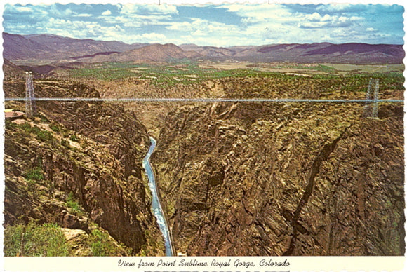 View From Point Sublime, Royal Gorge, CO - Carey's Emporium