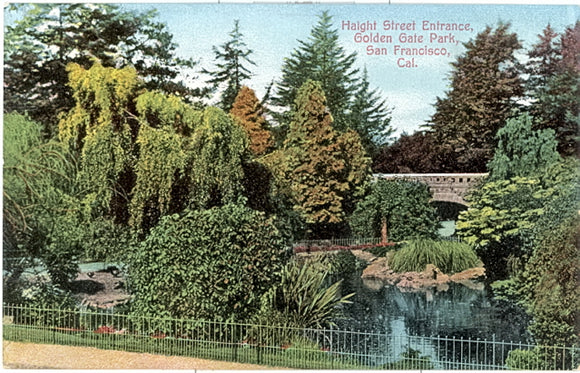 Haight Street Entrance, Golden Gate Park, San Francisco, CA - Carey's Emporium