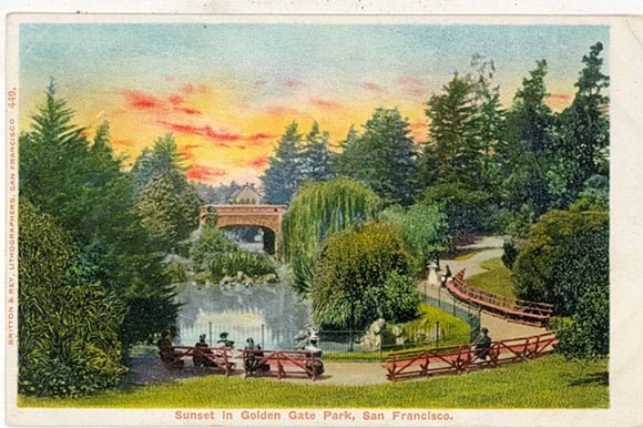 Sunset in Golden Gate Park, San Francisco, CA - Carey's Emporium