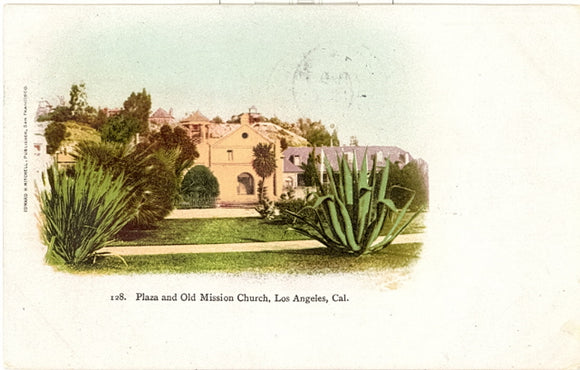 Plaza and Old Mission Church, Los Angeles, CA - Carey's Emporium