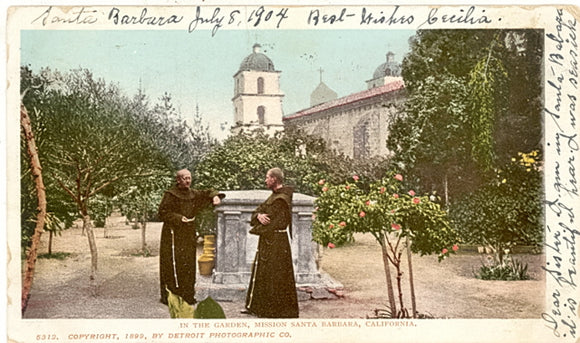 In the Garden, Mission Santa Barbara, CA - Carey's Emporium