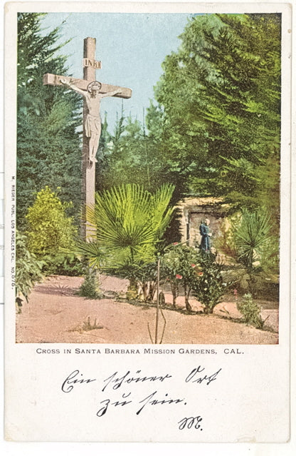 Cross in Santa Barbara Mission Gardens, CA - Carey's Emporium