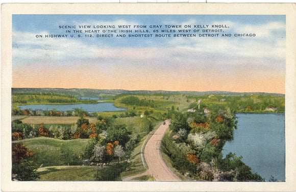 View From Gray Tower on Kelly Knoll, MI - Carey's Emporium