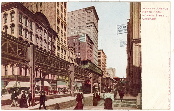 Wabash Avenue North From Monroe Street, Chicago, IL - Carey's Emporium