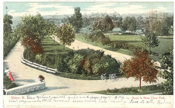 Scene in River View Park, Quincy, IL - Carey's Emporium
