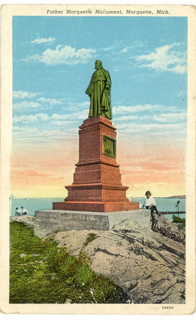 Father Marquette Monument, Marquette, MI - Carey's Emporium