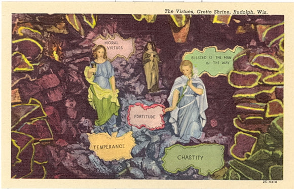 The Virtues, Grotto Shrine, Rudolph, WI - Carey's Emporium