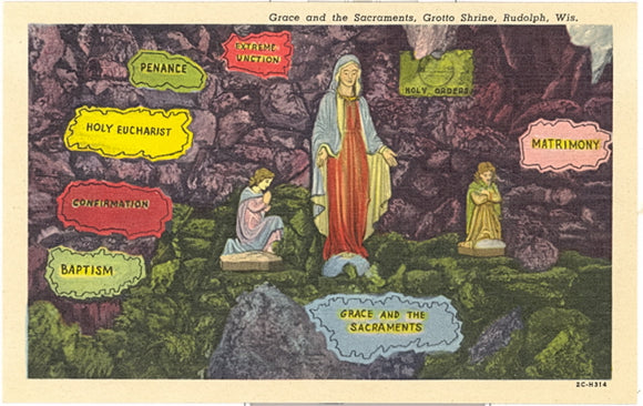 Grace and the Sacraments, Grotto Shrine, Rudolph, WI - Carey's Emporium