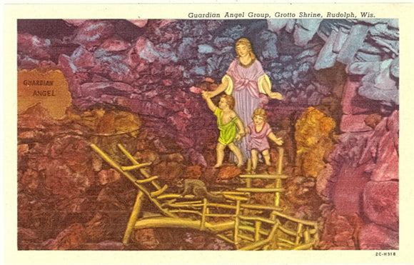 Guardian Angel Group, Grotto Shrine, Rudolph, WI - Carey's Emporium