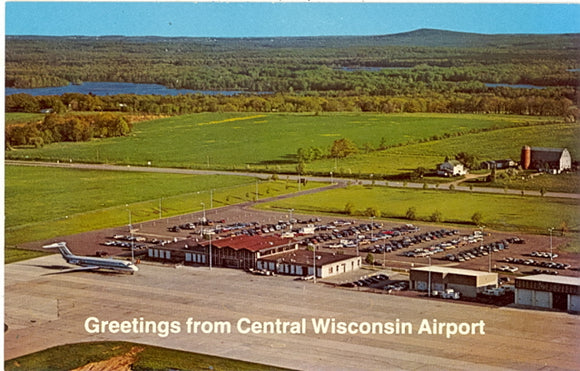 Greetings from Central Wisconsin Airport, Mosinee, WI - Carey's Emporium