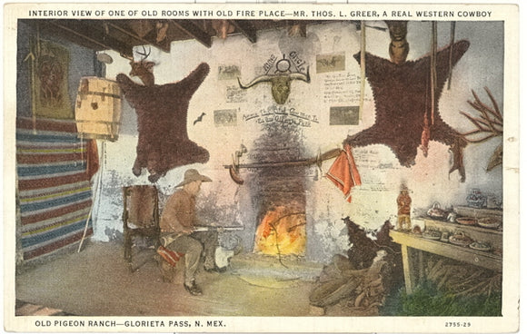 Interior of Room, at Ruins of Old Indian and Spanish Trading Post, Glorieta Pass, NM - Carey's Emporium